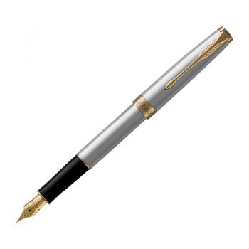 PARKER派克钢笔卓尔钢杆金夹0.5mm墨水笔